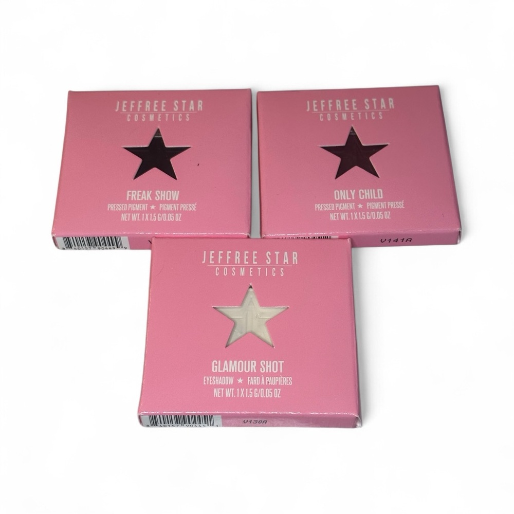 🌟 Jeffree Star Cosmetics Eyeshadow Trio - Freak Show, Only Child & Glamor Shot 🌟